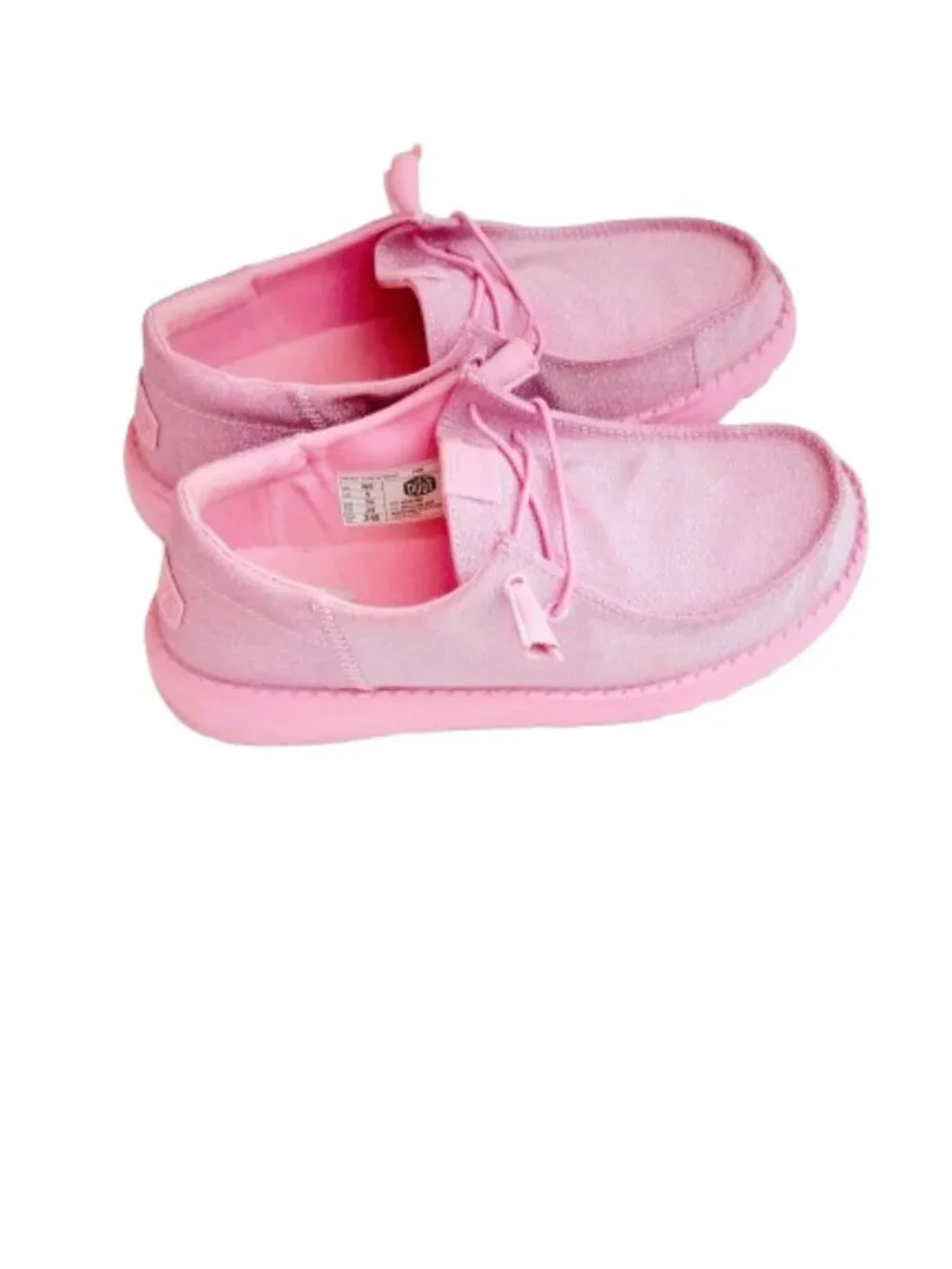 Hey Dude Wendy Funk Sparkle Shoes 8 Pink Slip On